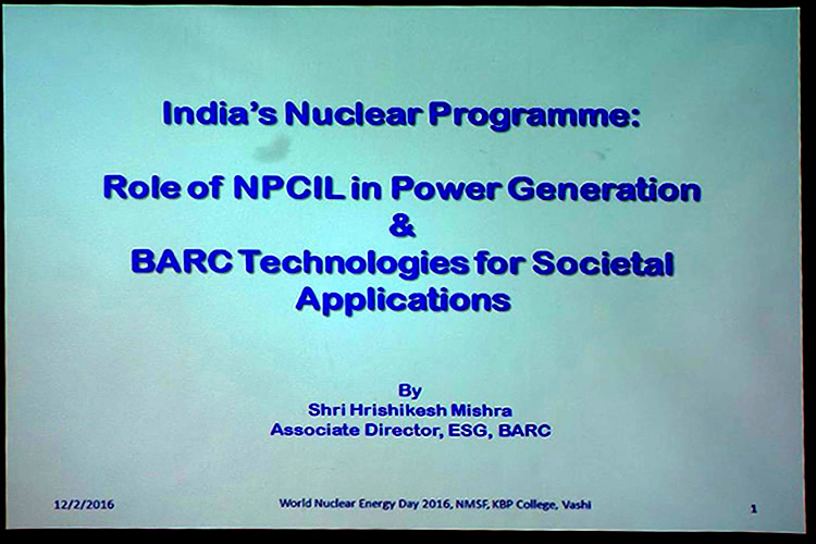 World Nuclear Energy Day 2016 NMSF